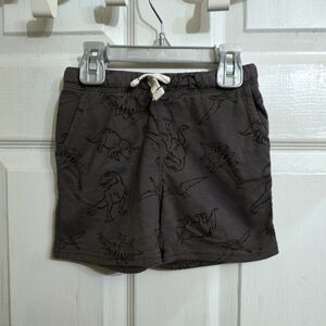 Carters Baby Boy Dinosaur Print Grey Shorts Size 24M